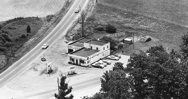 Vintage Aerial photo from 1965 in Davie County, NC