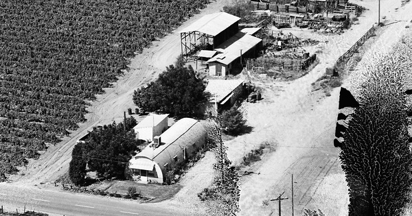Vintage Aerial photo from 1968 in San Joaquin County, CA