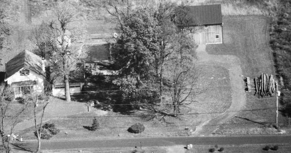 Vintage Aerial photo from 1990 in Bucks County, PA
