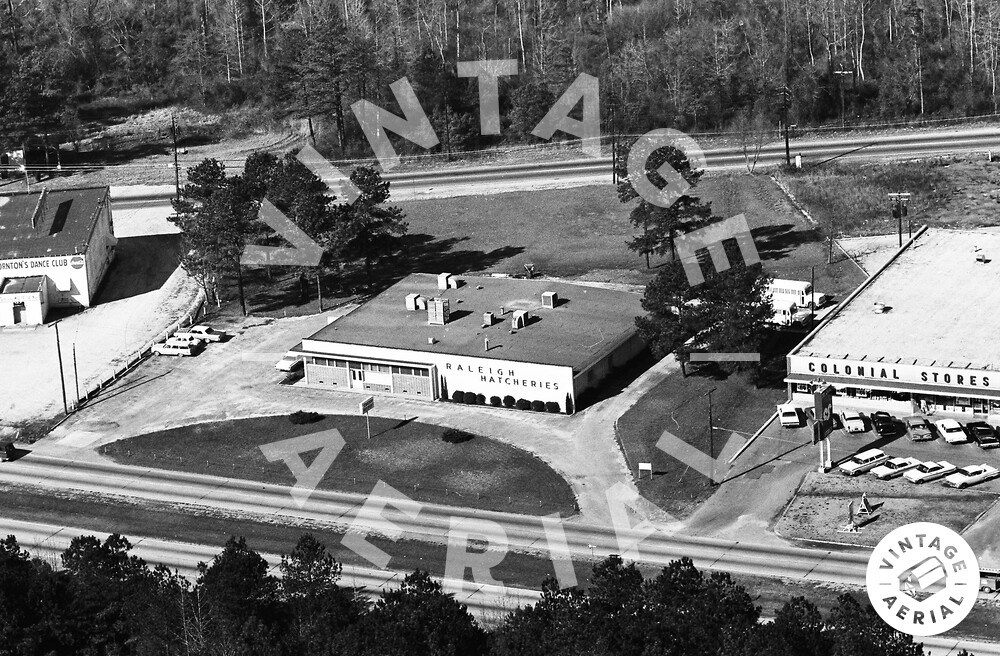 Vintage Aerial North Carolina Wake County 1965 1HWA9 Vintage Aerial North Carolina Wake County 1965 1HWA9