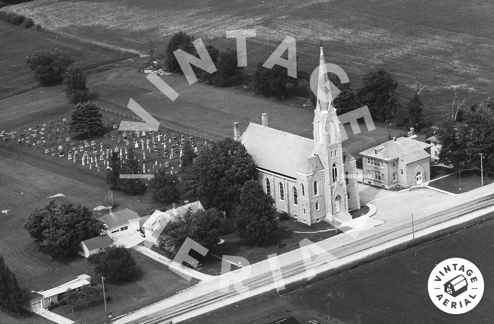 Vintage Aerial Wisconsin Calumet County 1977 36PCA14