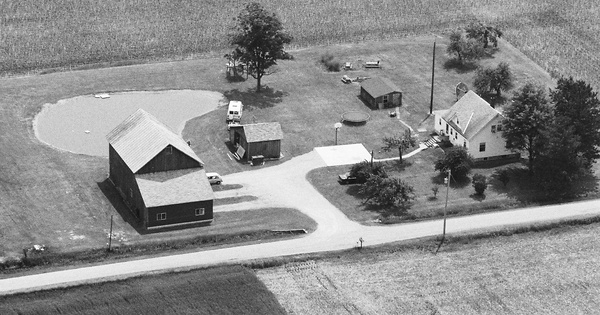 Vintage Aerial photo from 1995 in Defiance County, OH
