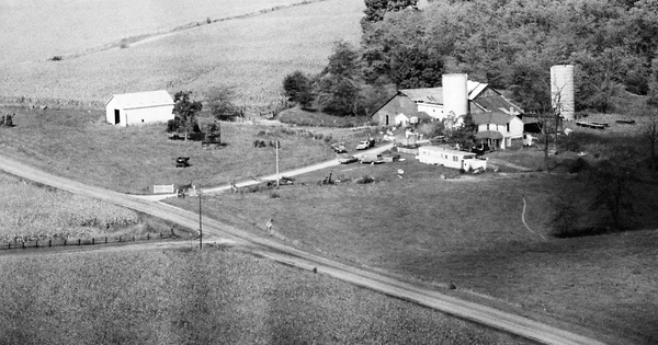 Vintage Aerial photo from 1982 in Champaign County, OH