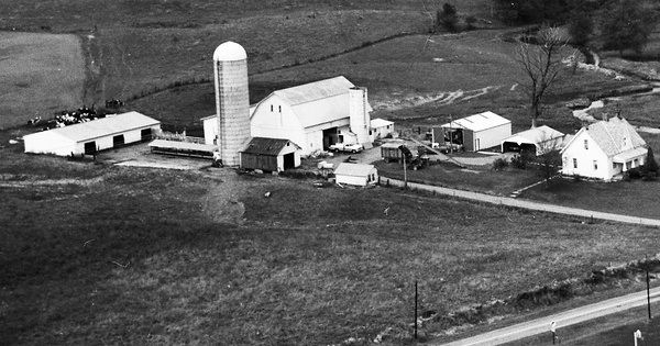 Vintage Aerial photo from 1973 in Logan County, OH