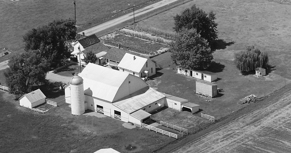 Vintage Aerial photo from 1968 in Logan County, OH