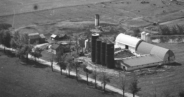 Vintage Aerial photo from 1975 in Lorain County, OH