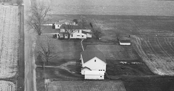 Vintage Aerial photo from 1968 in Miami County, OH