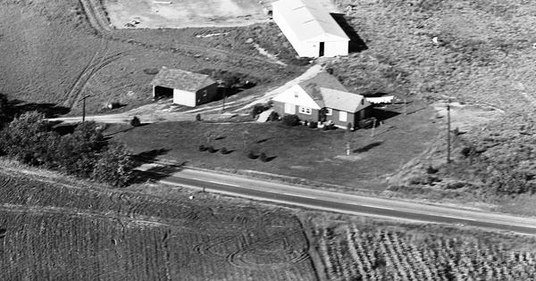 Vintage Aerial photo from 1965 in Columbiana County, OH