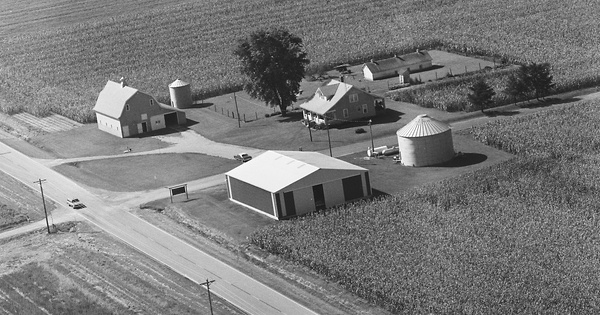 Vintage Aerial photo from 1981 in Cumberland County, IL