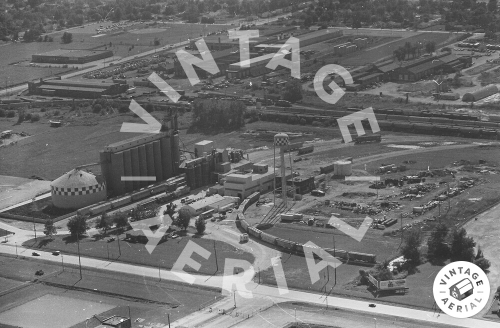 Vintage Aerial Illinois Macon County 1980 15MMN38