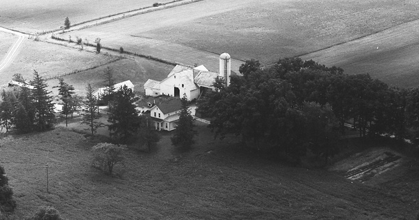 Vintage Aerial photo from 1974 in Shiawassee County, MI