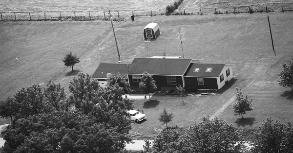 Vintage Aerial photo from 1986 in Hopkins County, KY