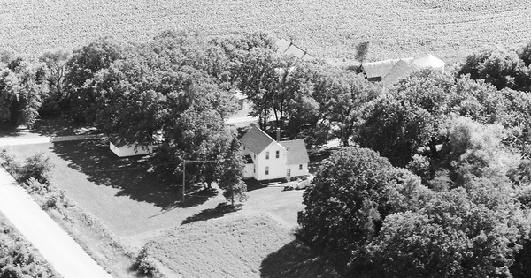 Vintage Aerial photo from 1984 in Worth County, IA