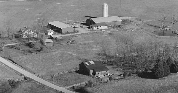 Vintage Aerial photo from 1977 in Barren County, KY