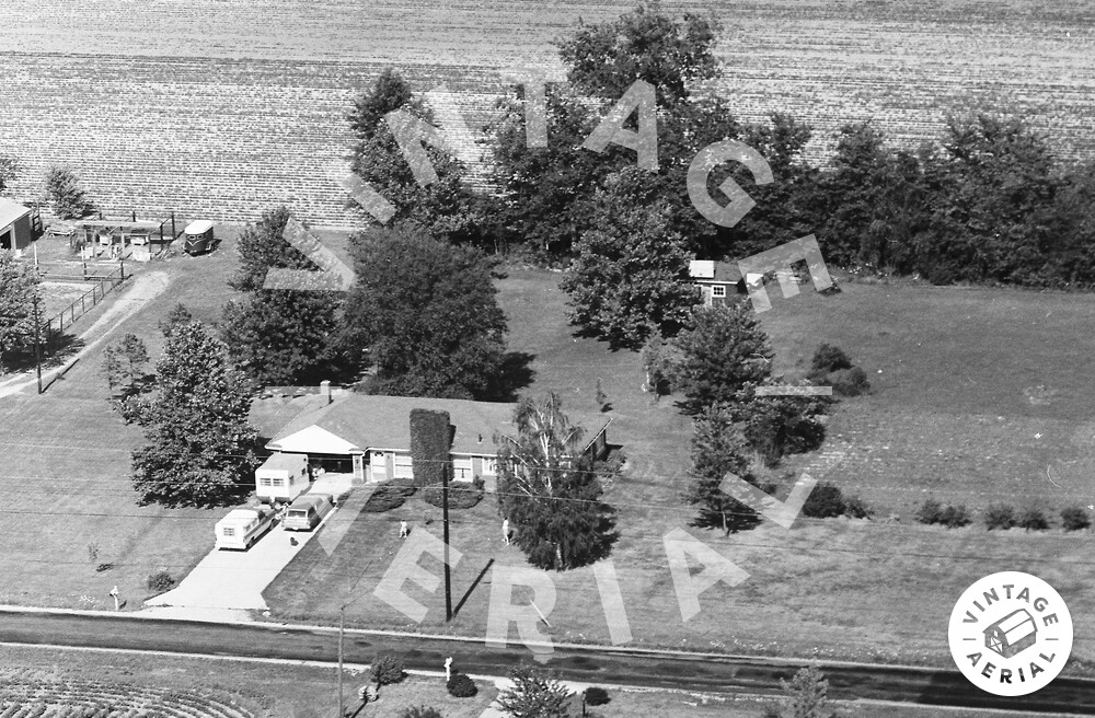 Vintage Aerial Indiana Hendricks County 1970 68KHE18