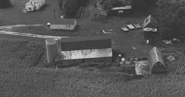 Vintage Aerial photo from 1980 in Freeborn County, MN