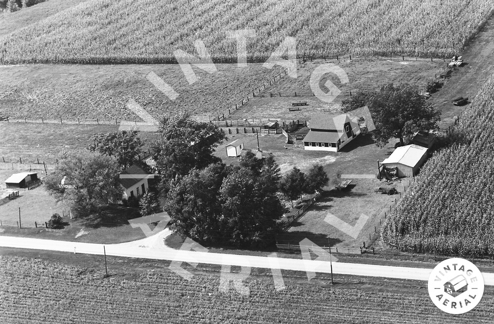 Vintage Aerial Indiana White County 1965 57CWH25