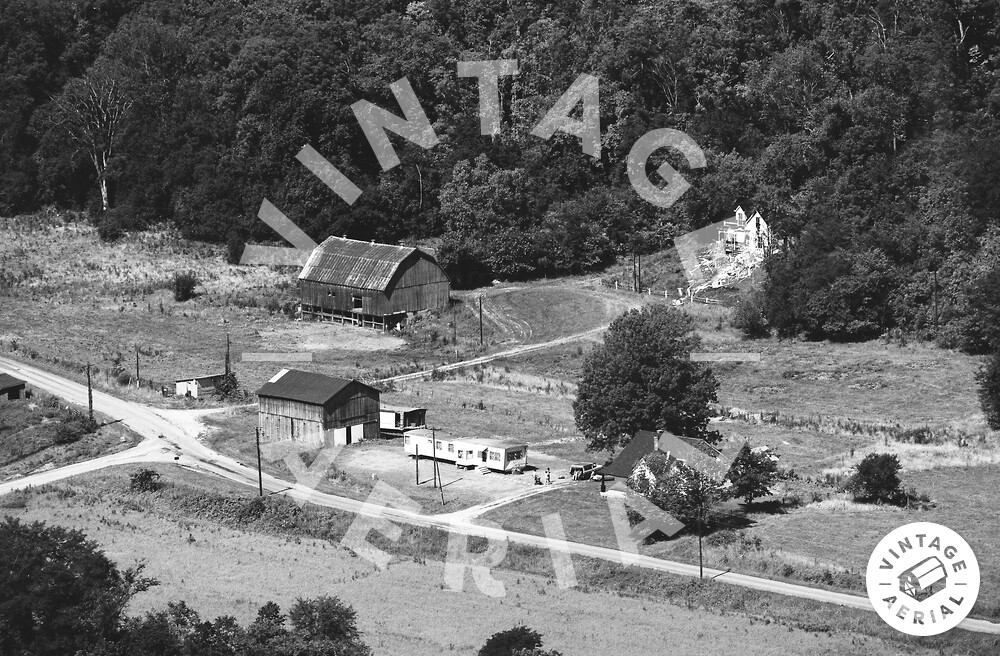 Vintage Aerial Indiana Jefferson County 1977 37HJEF1