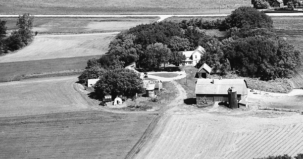 Vintage Aerial photo from 1967 in Carver County, MN