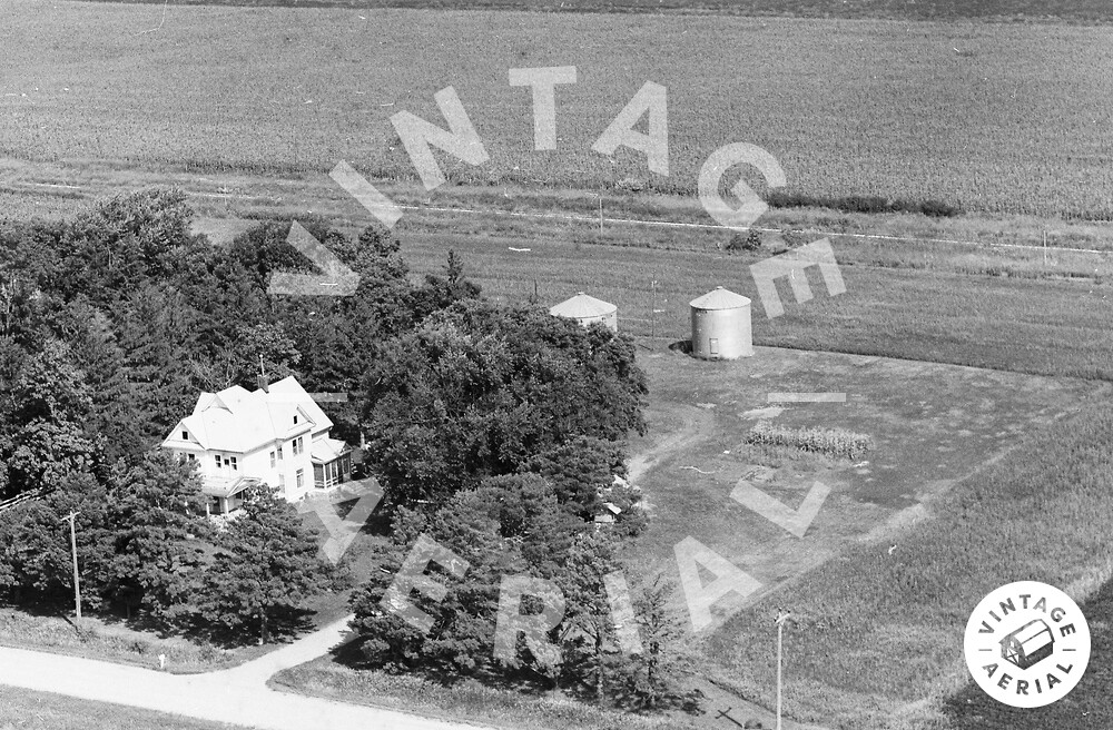 Vintage Aerial Iowa Humboldt County 1971 18IHU35