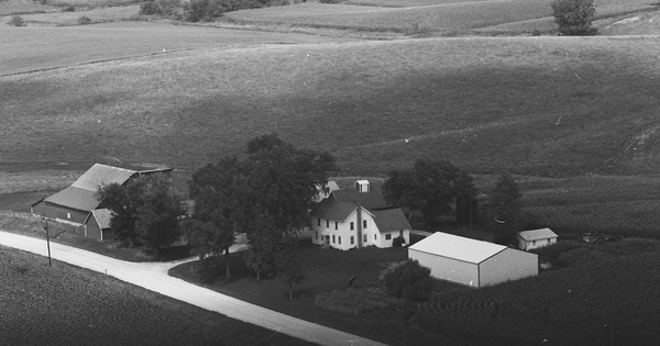 Vintage Aerial photo from 1981 in Clinton County, IA