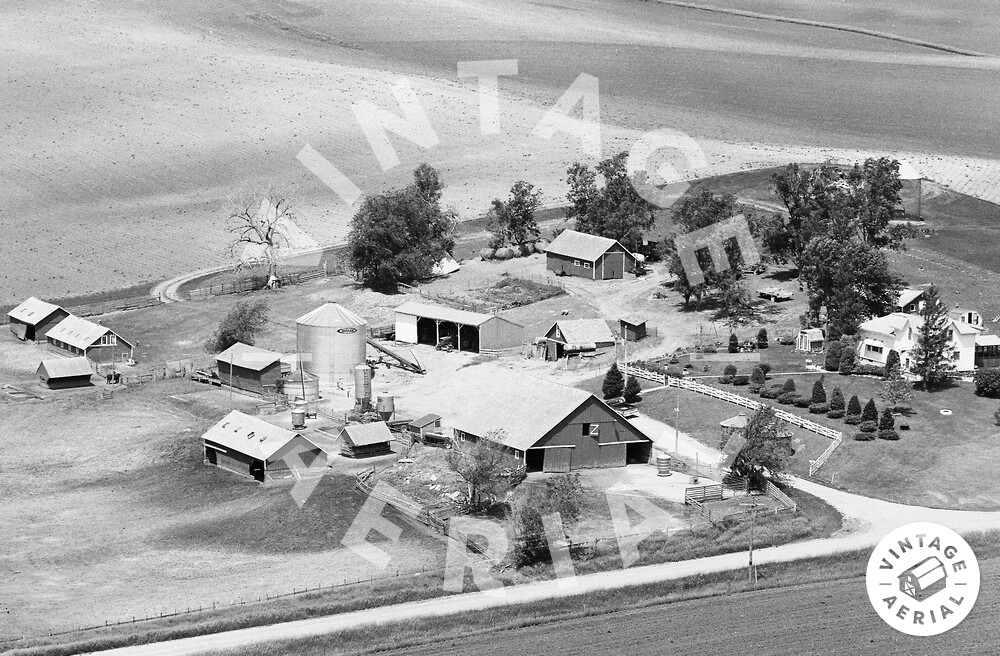 Vintage Aerial Iowa Crawford County 1979 5GCR12