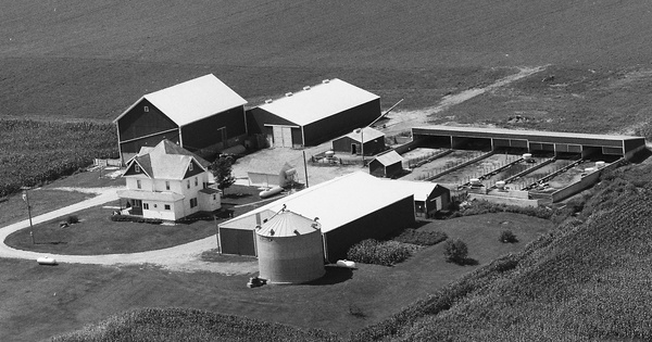 Vintage Aerial photo from 1990 in Delaware County, IA
