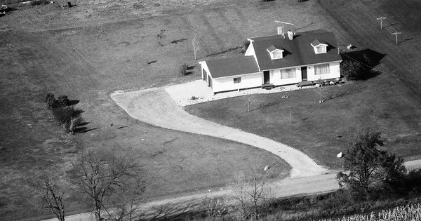 Vintage Aerial photo from 1988 in Clinton County, MI