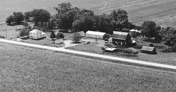 Vintage Aerial photo from 1975 in Buena Vista County, IA