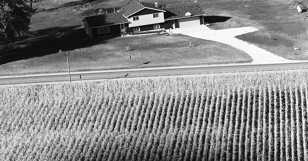 Vintage Aerial photo from 1974 in Butler County, IA
