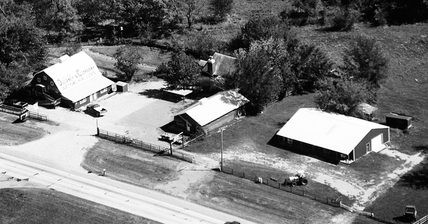 Vintage Aerial photo from 1995 in Rogers County, OK