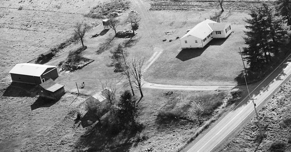 Vintage Aerial photo from 1982 in Venango County, PA