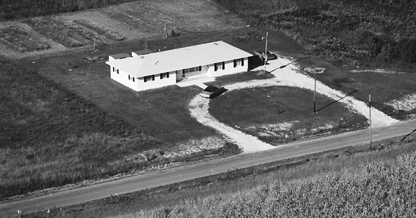 Vintage Aerial photo from 1975 in Richland County, IL