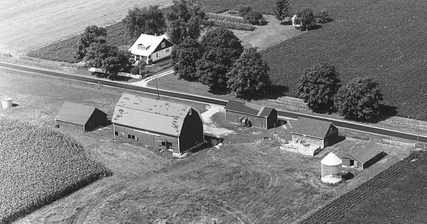 Vintage Aerial photo from 1969 in Peoria County, IL