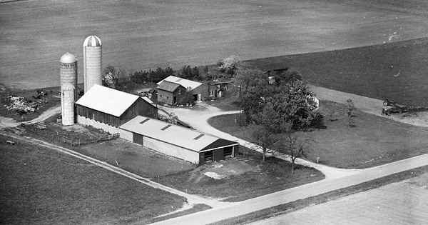 Vintage Aerial photo from 1978 in Oceana County, MI