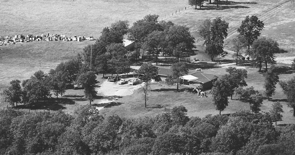 Vintage Aerial photo from 1977 in Chautauqua County, KS