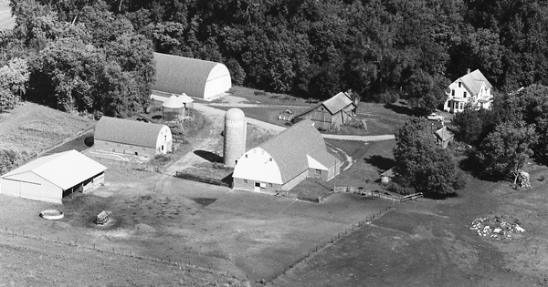 Vintage Aerial photo from 1972 in Brown County, MN