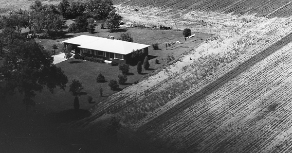 Vintage Aerial photo from 1972 in Monroe County, MI