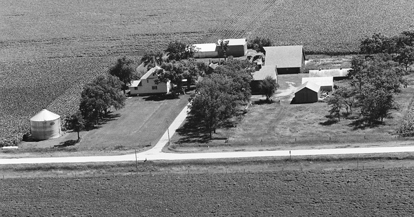Vintage Aerial photo from 1979 in Pocahontas County, IA