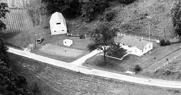 Vintage Aerial photo from 1974 in Lawrence County, IN