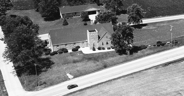 Vintage Aerial photo from 1993 in Kosciusko County, IN
