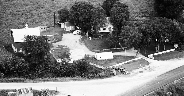 Vintage Aerial photo from 1972 in Allamakee County, IA
