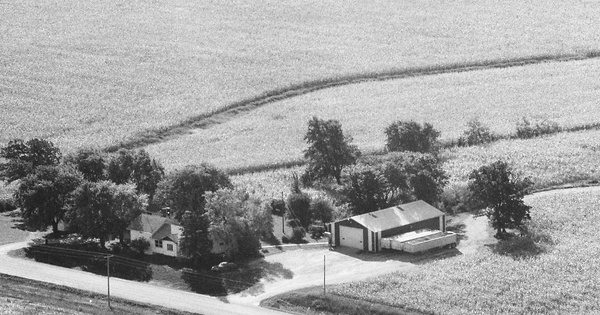Vintage Aerial photo from 1989 in Mitchell County, IA