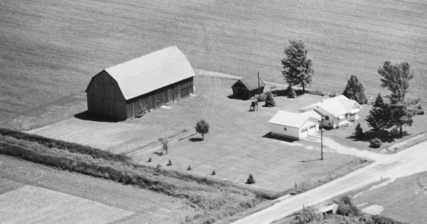 Vintage Aerial photo from 1980 in Bay County, MI