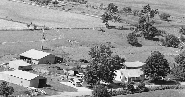 Vintage Aerial photo from 1978 in Rush County, IN