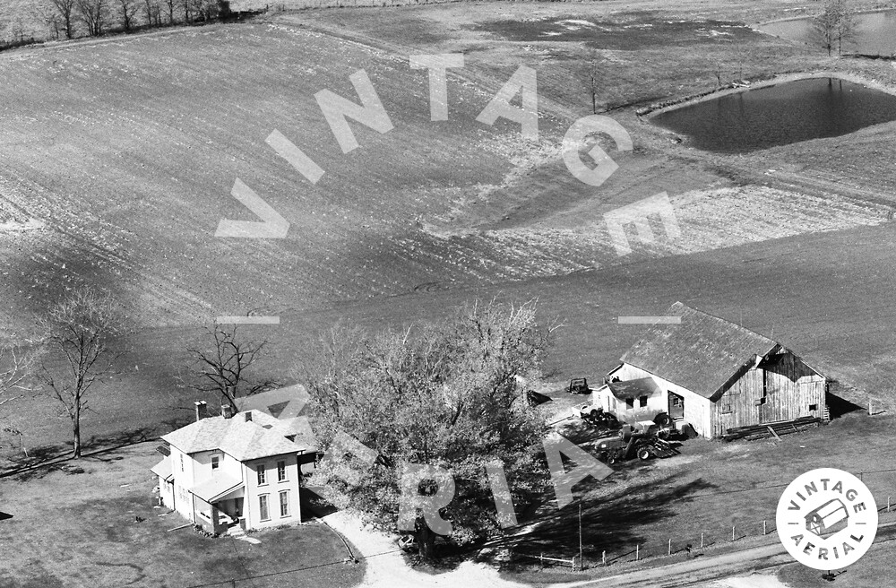 Vintage Aerial Indiana Johnson County 1981 37JJO26