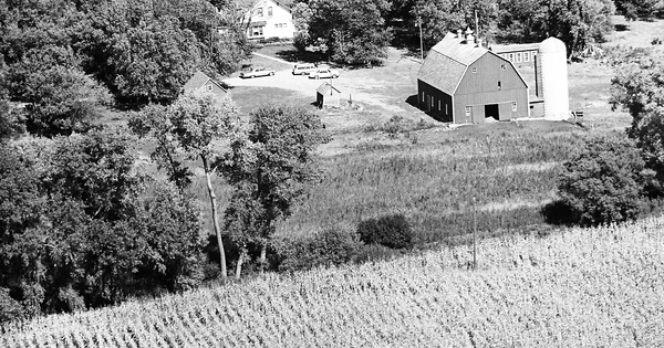 Vintage Aerial photo from 1967 in Kandiyohi County, MN