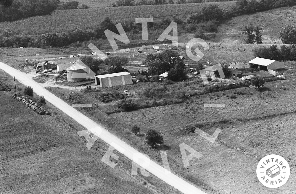 Vintage Aerial Iowa Mahaska County 1976 40HMA22