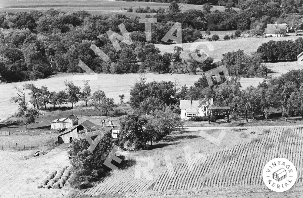 Vintage Aerial Kansas Atchison County 1976 12PAT24