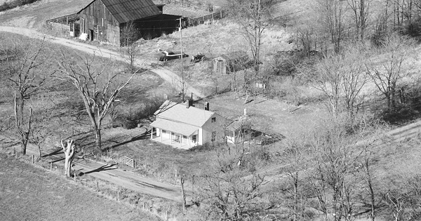 Vintage Aerial photo from 1980 in Clark County, KY